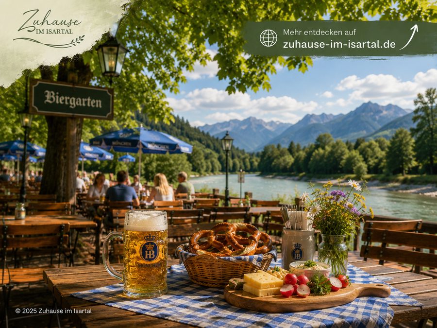 Biergarten an der Isar